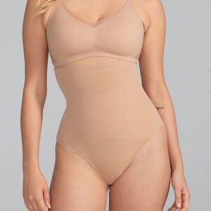 HoneyLove SuperPower Thong Sand XS New NWT Nude Shapewear